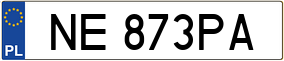 Trailer License Plate